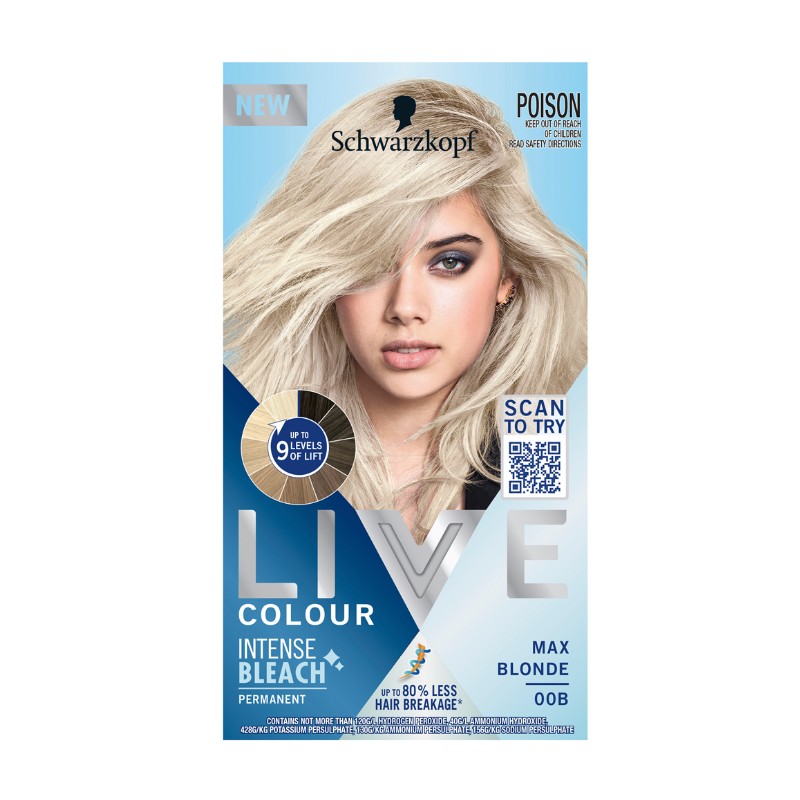 Schwarzkopf Live Colour Permanent Intense Bleach Max Blonde 00B