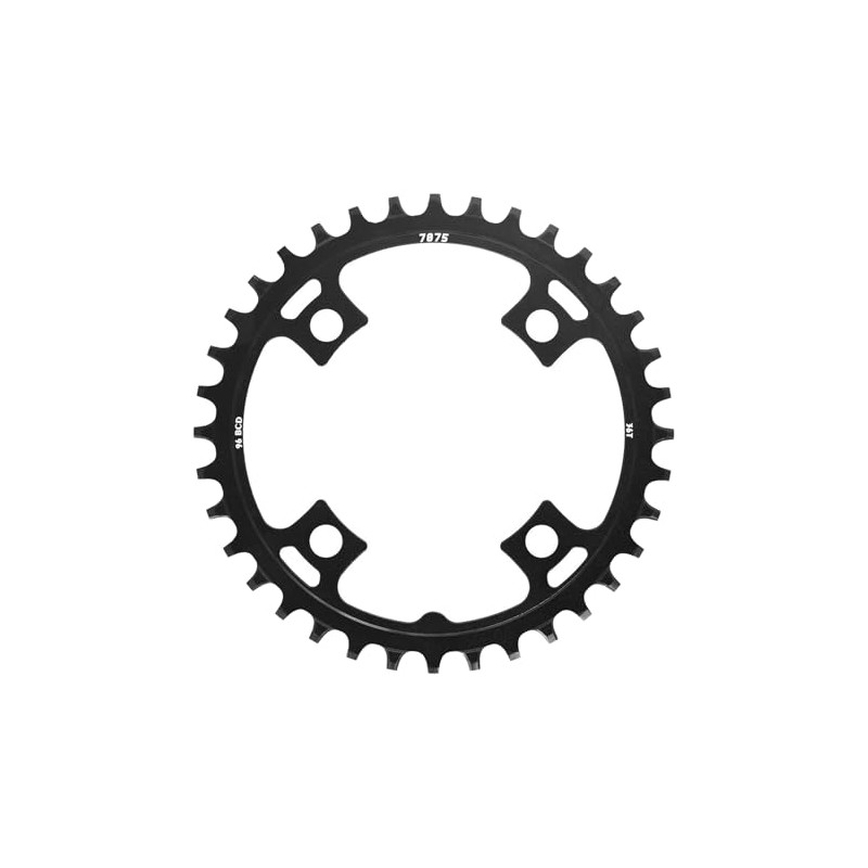 SUNRACE Disco para Multiplicacion Montaña 36D Narrow-Wide BCD96 Acero Negro