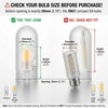 LIFEHIM G9 Glass Bulb Cover, Frosted Borosilicate Light Shade Replacement,
