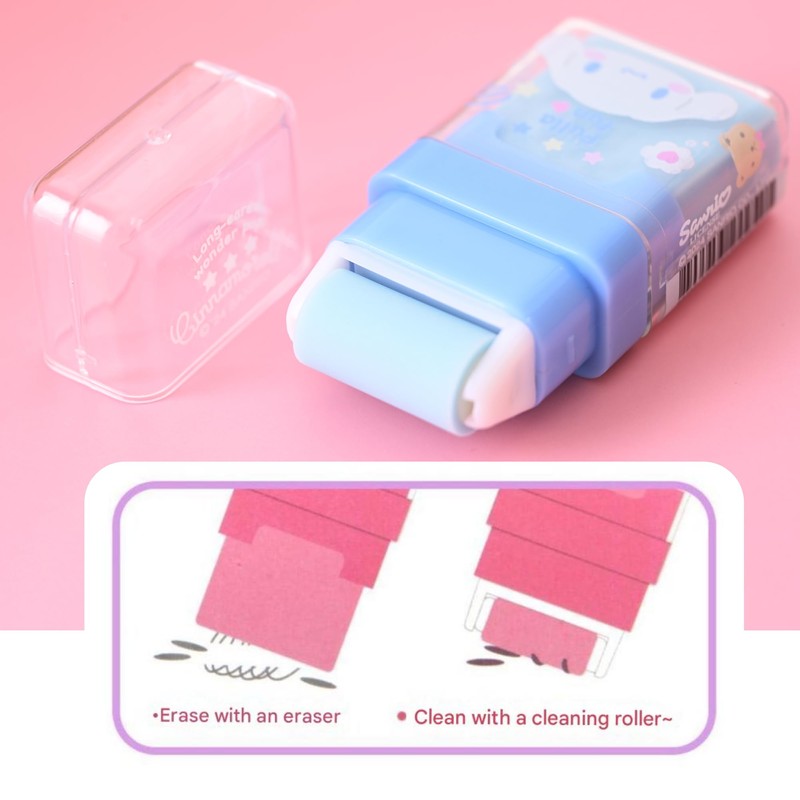 4 Pack Kawaii Cartoon Creative Roller Erasers - Roller Eraser
