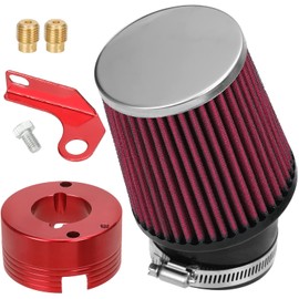 YOXUFA Upgrade Mini Bike Air Filter Adapter Stage1 Kit for Predator 301cc 420cc GX340 GX390 11Hp 13Hp Clone OHV Engine Mini Bike Go Kart Golf Cart Lawnmower Water Pump Pressure Washer Parts