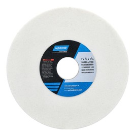 Norton 7" Diameter 1/4" Thick 1-1/4" Hole Size 80 Grit 38A Aluminum Oxide J Hardness Type 1 Surface Grinding Wheel