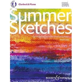 Summer Sketches: Eight attractive pieces for developing players. clarinet and piano.