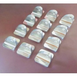 D21 Enterprises 3/8" V-Drive Square Cav Plate Pads, Drag Boat Casale Hydro Flatbottom