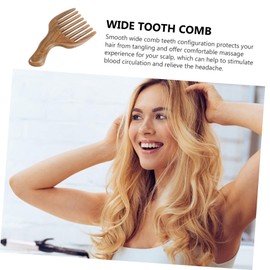 Mikinona Sandalwood Hair Comb Styling Comb with Wide Teeth Detangle Hair Smoothly