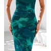 BTFBM Women's Floral Maxi Dresses Summer 2025 Strapless Tube Bodycon