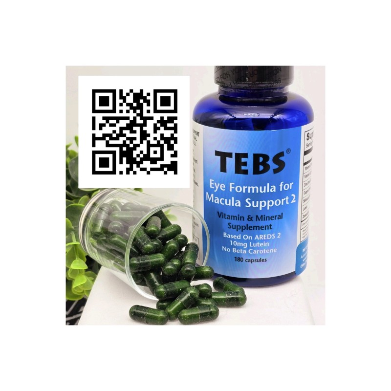 1 Bottles TEBS for Macular Degenaration Eye Vitamins AREDS 2