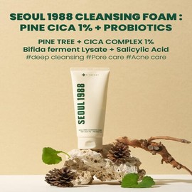 KSECRET [KSECRET]SEOUL 1988 Cleansing Foam : Pine Cica 1% + Probiotics 150ml