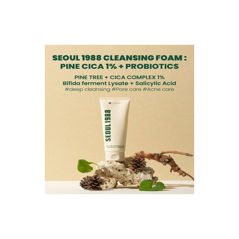 KSECRET [KSECRET]SEOUL 1988 Cleansing Foam : Pine Cica 1% +