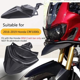 Lorababer Motorcycle CRF 1000 L Front Wheel Nose Fender Beak Cone Extension Cover Extender Cowl for Honda CRF1000L 2016-2019 2017 2018 Front Nose Fairing Mudguard