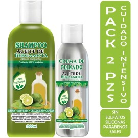 Shampoo Aceite Bergamota Crema Peinado