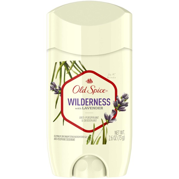 Wilderness For Men Anti-Perspirant & Deodorant, Lavender, 2.6 oz (Pack of 2)