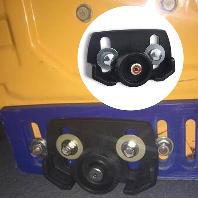 Snowblower Skid Shoes, 2 Sets of Universal Rolling Non-Slip Shoes