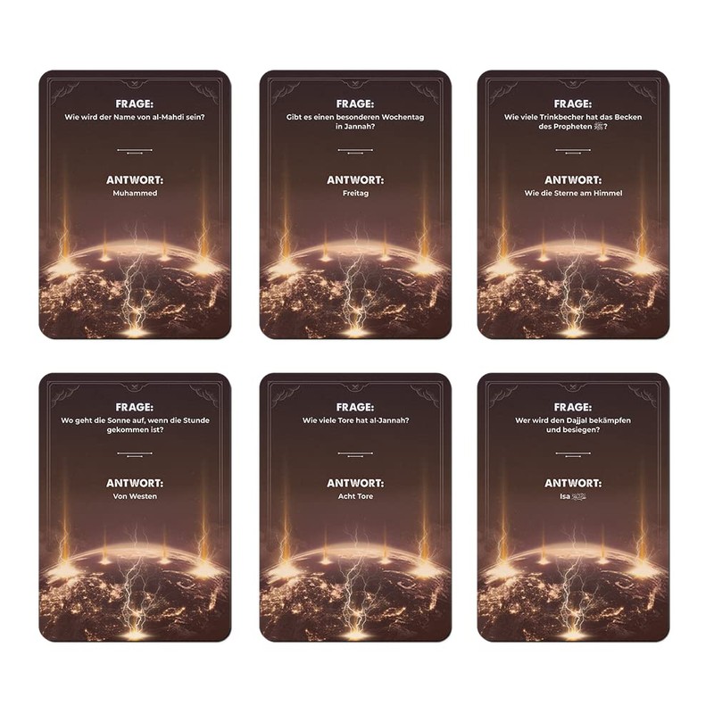 NIYYAH Islamic Game Quiz Cards Prophet Muhammed and Islam Gift