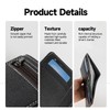 Arvoni Men's Wallet with Zip PU Leather, Small Wallet Men's