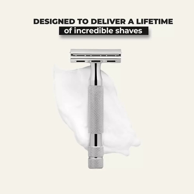 Rockwell 6C Razor, White Chrome Adjustable 6 Settings For Men