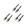 TPFNet 3 Pack 2 m HDMI Cable 2.0 Ferrite Core