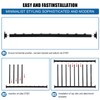 Metal Guard Railing Kit with Balusters 9 Railings，Black Decking Railings