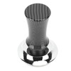58mm Coffee Tamper Carbon Fiber Elastic Handle Stainless Steel Bottom