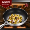 LOLYKITCH 8.5 Inch Tri-ply Hybrid Stainless Steel Non-Stick Sauté Pan