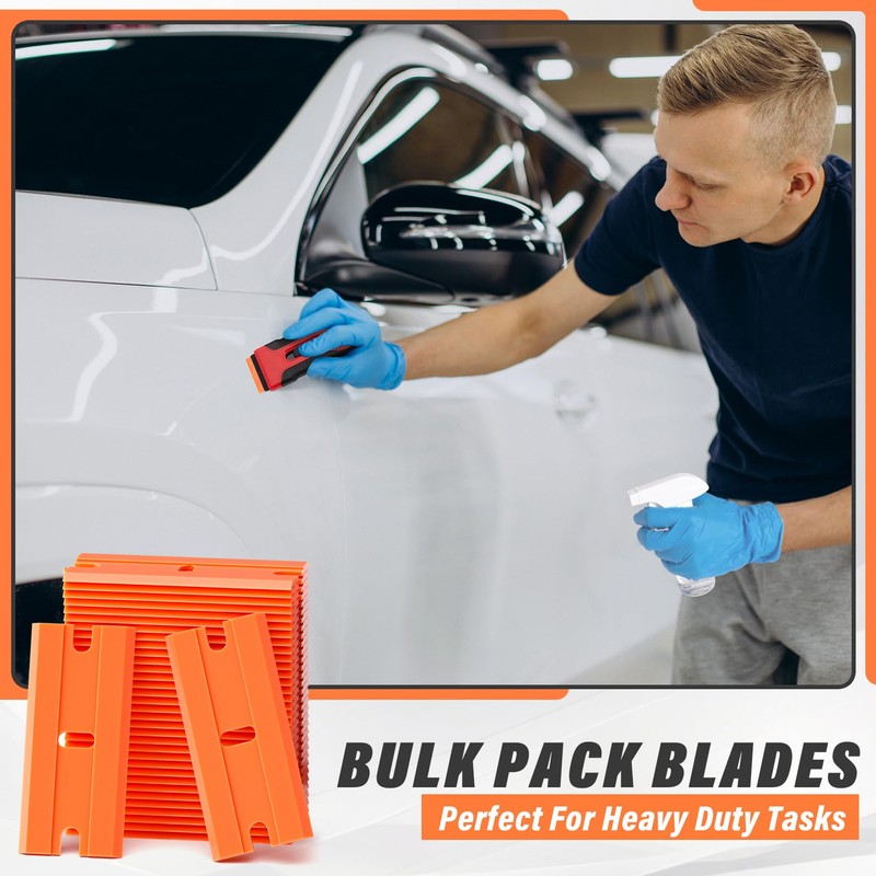 DIYSELF 300 Pack Plastic Razor Blades - Blade Replacement for