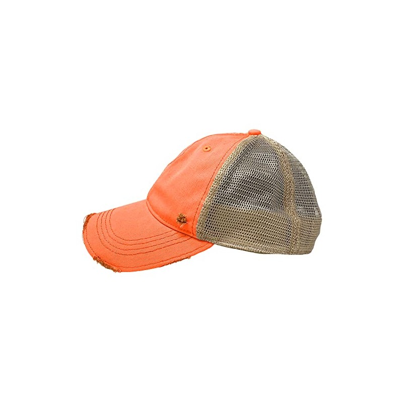 Gritty Bull - Gorra de bola envejecida clásico, Naranja Lavado,