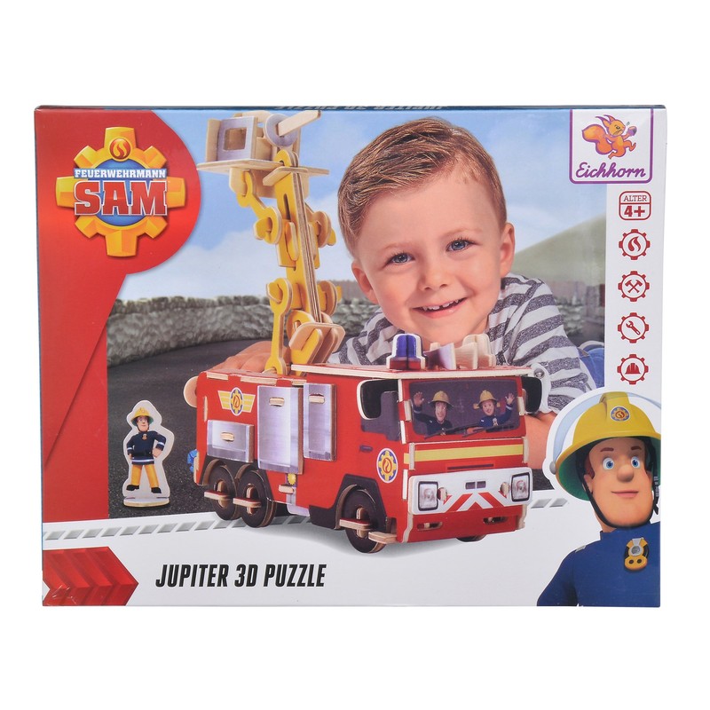 Eichhorn 109255602 Fireman Sam 3D Jigsaw Puzzle 23 x 18.5