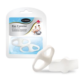 FabaCare Corbby Toe Separator with Ring Duo Corrector, Hallux Valgus Toe Separator, Gel Corrector, Toe Wedge
