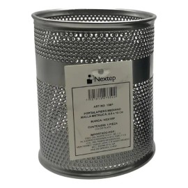 Porta Lapices Nextep Malla Metalica Mediano 8.5x10cm                                                                                                  