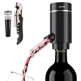 Higfra Electric Wine Aerator, Wine Dispenser Pump, Automatic Wine Pourer, Instant Wi...