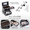 Joligrace Extra Large Makeup Train Case Nail Polish with Drawer