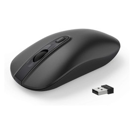 cimetech Kabellose Maus Kabellos, 2.4GHz Leise Funkmaus Ergonomisch mit USB Nano Empfänger, 800/1200/1600 DPI, Optische Funkmaus für Windows/Mabook/Linux (Slim-2.4G)