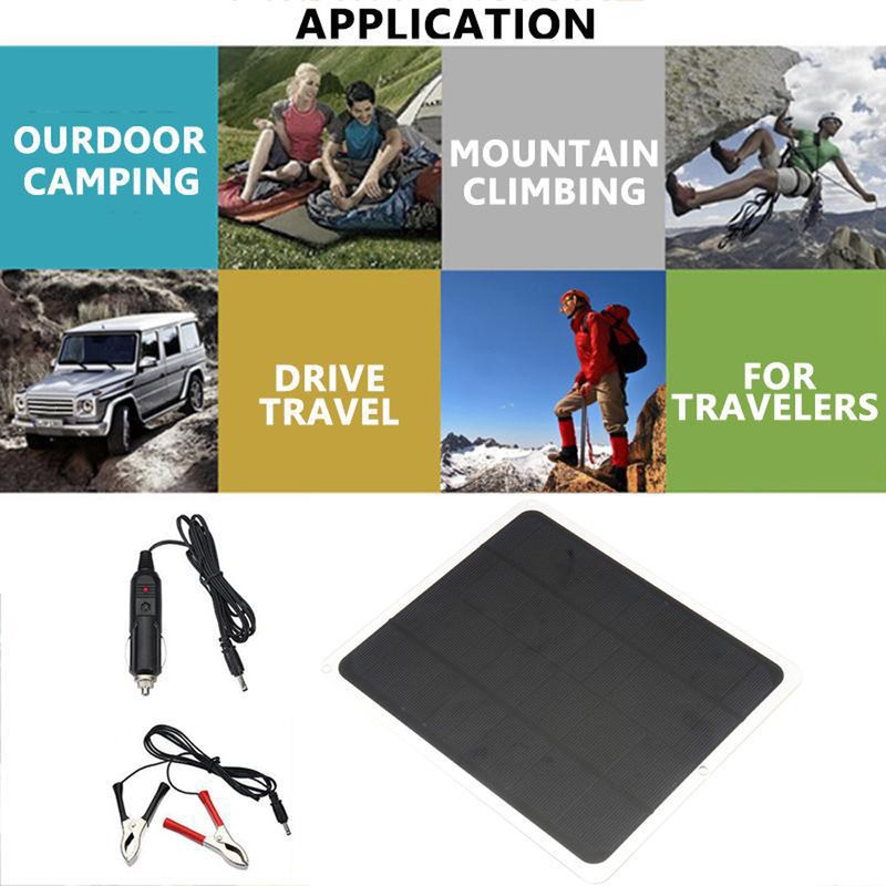 20W Monocrystalline Silicon Outdoor Camping Hiking USB Solar Panel Portable