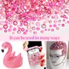 15000 Pcs Pink Resin Rhinestones for Crafting, Flatback 2-6 mm