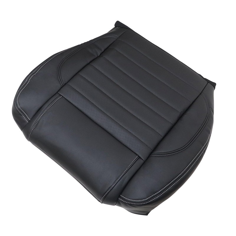 Mythoria Front Driver Bottom Replacement Leather Seat Cover Black #
