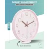 LATENO - Wall Clock without Ticking Noises - Analogue Wall