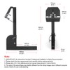 Multi Functional Foldable Trailer Hitch Spare Tire Carrier Adjustable Hitch