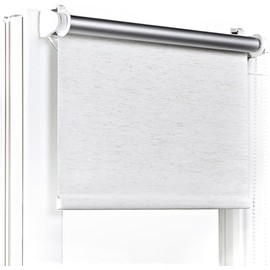 Fenster DEKOR - Roller Blinds for Windows, No Drilling, Bahama Beige - Blackout Roller Blind W 60 x H 120 cm - Clamping Roller Blind Blackout - Window Blind for Balcony Doors - Blackout Roller Blind