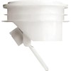 White Drainage Backflow Preventer Valve,Odor Proof Shower Floor Stopper One