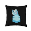 Yeti In Pocket Design Blue Yeti Waving Hello Fun Monster