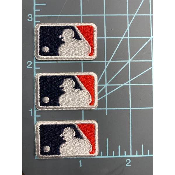 Iron on or Sew on Patch Baseball Logo - 1.25"