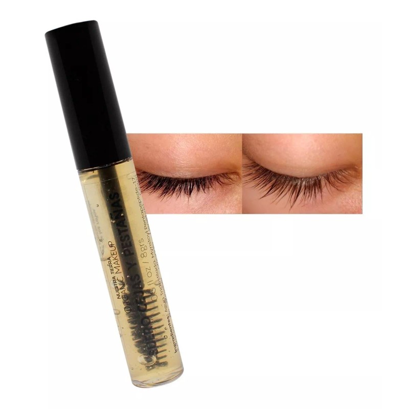 Nuestra Tierra Cosmética Suero Cejas Y Pestañas Aumenta Longitud, Grosor