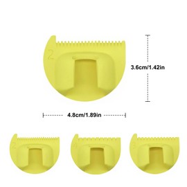 CHEERYMAGIC 3 Pcs Sewing Finger Rulers for Even Stitches, 3 Sizes Hand Sewing Thumb Guide 2/3/4mm Edge Stitch Finger Ruler Template Kit for Precision DIY Hand Sewing Crafts A4FXQ