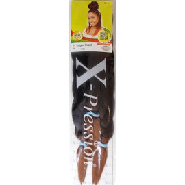 XPRESSION LAGOS BRAID Pre-Pulled Hair Extension, 42″ & 46″ Pack, (Colour T1/30)