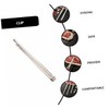 ULTECHNOVO 2Pcs Stainless Steel BBQ Tongs Reusable Kitchen Serving Clips