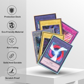 Standard Soft Card Sleeves, 66 x 91mm Clear Frosted Trading Card Sleeves, Standard Card Sleeves for Trading Card, Magic, MTG, Sports Cards, Game Cards (100 Orange)