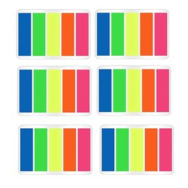 BOBOZHONG Colored Sticky Notes,2000 Pieces Colored Page Markers Waterproof Writable Translucent Page Flags Transparent Tabs Flags Stickers for School Office Stationery Label Page Mark