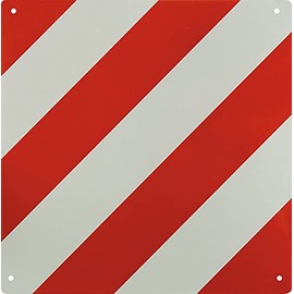 Red/White Warning Sign 50 x 50 cm