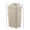 Obstnny Slim Plastic Trash Can for Narrow Spaces at Home