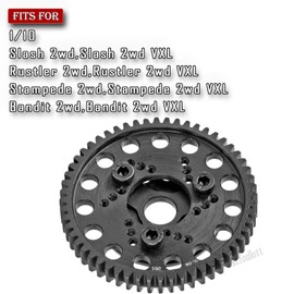 RCMYou RC 56T Slipper Clutch (0.8Mod) Transmission Gears Spur Gear Upgrades Part for 1/10 Slash 2wd VXL/Rustler 2wd VXL/Stampede 2wd VXL/Bandit 2wd VXL,56T Slipper Clutch,Red